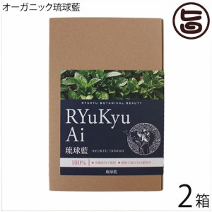 琉球藍 100g 箱入り×2箱 天然染毛 白髪染め オーガニック 特許取得済 国産 沖縄 安心 安全