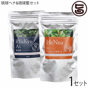 オーガニック琉球ヘナ 琉球藍 箱無100g×各1P 白髪染め 染毛料 国産 沖縄