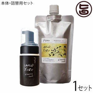 ゆず クレンジング WILDYUZU クレンジングフォーム 詰め替えセット(150ml ・詰替え用 280ml)×1セット 大阪 化粧品 スキンケア