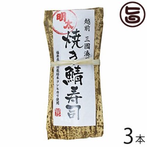 越前三國湊屋 焼き鯖めんたい寿司 約290g×3本 福井県 土産 人気 寿司 ご飯もの 福井の定番お土産 新作の明太子味