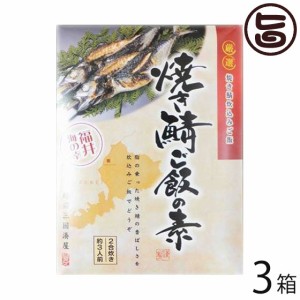 越前三國湊屋 焼き鯖ご飯の素 555g×3箱 福井県 簡単調理 炊き込みご飯