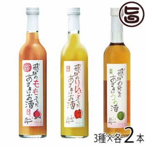 天領酒造 あまぁい りんごのお酒 うめ酒 もものお酒 500ml×各2本 岐阜県 土産 リキュール