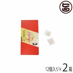 上地屋 琉球干菓子 しょうが風味 12個入り×2箱 沖縄 土産 人気 加工黒糖 国内産原材料使用 琉球王家の紋のかたち