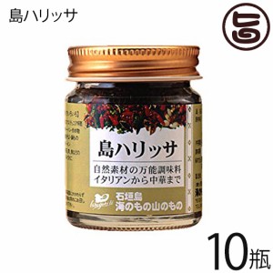 海のもの山のもの 島ハリッサ 40g×10瓶 沖縄 人気 万能 調味料 唐辛子 ペースト 自然素材