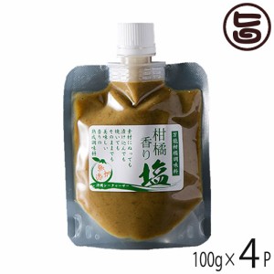 渡具知 柑橘香り塩 100g×4袋 沖縄特産 シークワーサーを塩漬け ベニバナや島唐辛子を加えて練り上げた調味料