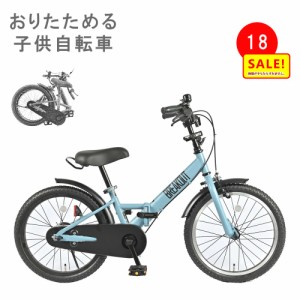 +5％ 11日10時迄 .サカイサイクル ブレイクアウトキッズ・フォールディング 18インチ FBB18BRO 子供自転車 折りたたみ   フラットブルー