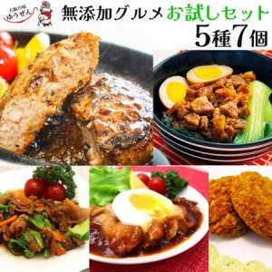 肉 惣菜セット 冷凍 無添加 お試しセット 5種7個 お弁当 おかず グルメ ご試食 おうちごはん 応援 簡単調理 新生活