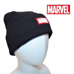 【MARVEL】  スーパーストレッチワッチ （ゴムワッペンロゴ） ブラック　フリーサイズ