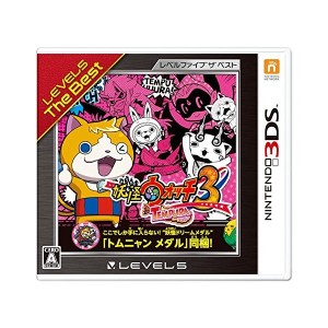 中古：妖怪ウォッチ3 テンプラ レベルファイブ ザ ベスト (【特典】限定"妖怪ドリームメダル"「トムニャン メダル」 同梱) - 3DS