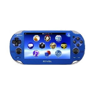 中古：PlayStationVita 3G/Wi-Fiモデル サファイア・ブルー 限定版 (PCH-1100 AB04)
