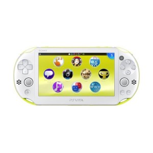 中古：PlayStation Vita Wi-Fiモデル ライムグリーン/ホワイト (PCH-2000ZA13)【メーカー生産終了】