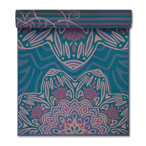 ガイアム プレミアム プリント リバーシブル ヨガマット 翡翠の礼拝 6mm【Gaiam Premium Print Reversible Yoga Mat, Jade Salutation 6m