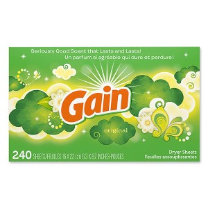 Gain ゲイン ドライヤーシート オリジナル 240枚 しわ伸ばしアメリカ [海外直送] アメリカ 有名ブランド 米国