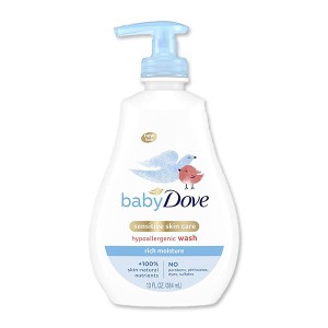 ベビーダヴ リッチモイスチャー ボディーウォッシュ＆シャンプー 384ml(13floz) Baby Dove Rich Moisture Hypoallergenic Wash ボディソ