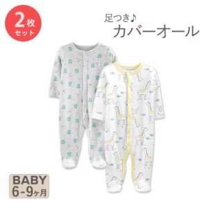 シンプル ジョイズ バイ カーターズ コットンフッティ キリン ベビー服 2枚セット Simple Joys by Carter&apos;s Giraffe アニマル こど