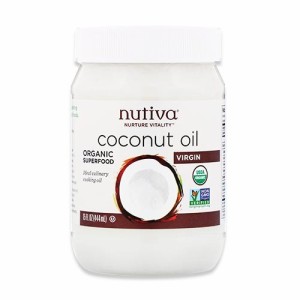 オーガニック スーパーフード バージンココナッツオイル 444ml（15floz）30回分 Nutiva（ヌティバ）