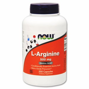 L-アルギニン 500mg 250粒 NOW Foods（ナウフーズ）