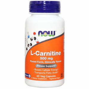 L-カルニチン 500mg 60粒 NOW Foods（ナウフーズ）