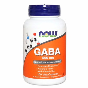 GABA（ギャバ） +ビタミンB6 500mg 100粒 NOW Foods（ナウフーズ）