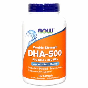DHA-500 180粒 NOW Foods（ナウフーズ）