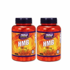 2個セット HMB 500mg 120粒 NOW Foods（ナウフーズ）