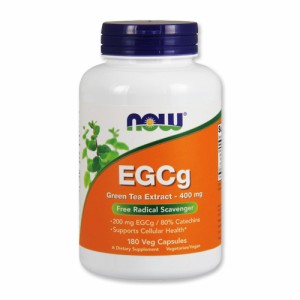 EGCg 緑茶エキス 400mg 180粒 ベジタブルカプセル NOW Foods