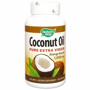 ココナッツオイル サプリメント エキストラバージン ココナッツオイル 1000mg 120粒