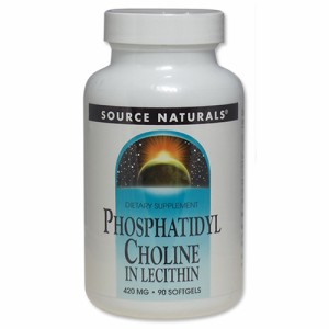 ソースナチュラルズ ホスファチジル コリン レシチン由来 420mg 90粒 Source Naturals Phosphatidyl Choline 420mg 90Softgels サプリメ