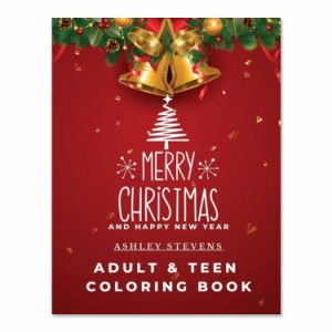 【洋書】クリスマスと新年のぬりえ [アシュリー・スティーブンス] Merry Christmas and Happy New Year Adult & Teen Coloring Book [Ash
