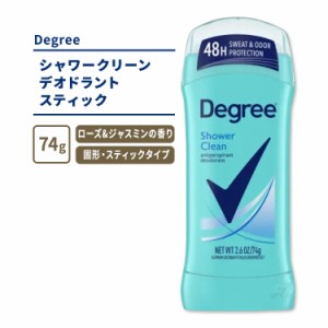 ディグリー シャワークリーン デオドラントスティック 74g (2.6oz) ローズ&ジャスミンの香り Degree Shower Clean Antiperspirant Deodor