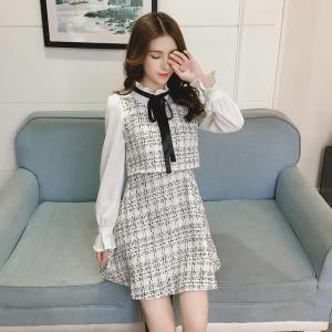 ツイード ワンピース ツイード ワンピ パーティードレス 結婚式 パーティードレス ロング ロングワンピース ドレス 二次会 長袖ワンピーの通販はau Wowma ワウマ M Y Collection 商品ロットナンバー