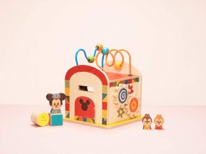 Disney KIDEA ビジーボックス BUSY BOX TYKD00603 ミッキーフレンズ キディア  ギフト 赤ちゃん 木製玩具 積み木 木のおもちゃ