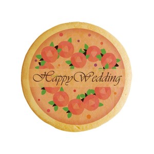 クッキー イラスト プリント メッセージ HAPPY WEDDING-3結婚式 個包装 洋菓子 お菓子 お取り寄せスイーツ 通販 人気 贈り物 おすすめ 有