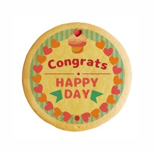 クッキー イラスト プリント メッセージ CONGRATS HAPPYDAY お祝い プチギフト 洋菓子 お菓子 お取り寄せスイーツ 通販 人気 贈り物 おす