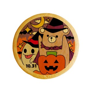 クッキー イラスト プリント メッセージ ハロウィン クマとオバケ お祝い プチギフト 洋菓子 お菓子 お取り寄せスイーツ 通販 人気 贈り