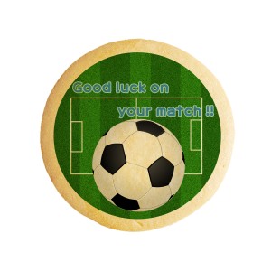 クッキー イラスト プリント メッセージ Good luck on your match サッカー プチギフト 洋菓子 お菓子 お取り寄せスイーツ 通販 人気 贈