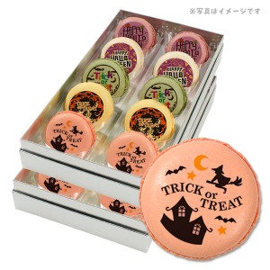 ハロウィン お菓子 メッセージマカロン ハッピーハロウィンパーティナイト 人気の5つのフレーバーで美味しい 20個セット 手作り スイーツ