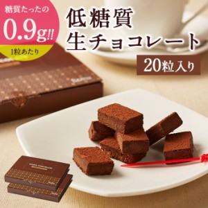 【 送料無料 ギフト 】2024 バースデー ギフト 低糖質 生チョコレート 20個入 2箱セット ダイエット 糖質制限 生チョコ 洋菓子 誕生日 お