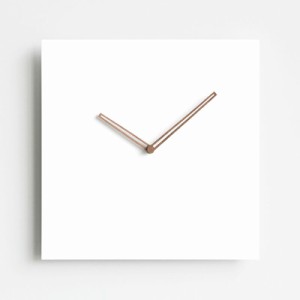 Minimal Style Wall Clock ミニマルスタイル 壁掛け時計 デザイナーズ 北欧 シンプル スクエア型 四角 白 ホワイト ナチュラル モダン お