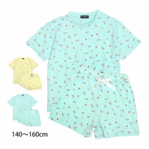 ルームウェア 上下セット 半袖 半ズボン 女の子 キッズ ジュニア Tシャツ ショートパンツ セットアップ パジャマ 140cm 150cm 160cm