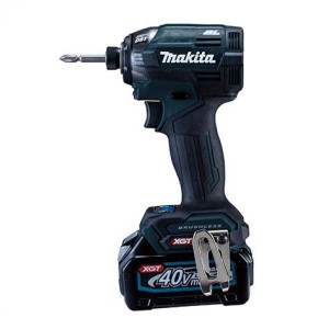 マキタ Makita 充電式インパクトドライバ（黒） 40Vmax2.5Ah バッテリ2本・充電器・ケース付 TD002GRDXB 充電式 インパクトドライバ