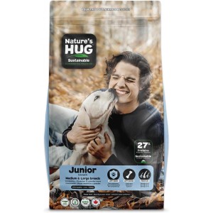 ファンタジーワールド Nature’s HUG ネイチャーズハグ ジュニア ミディアム＆ラージブリード 9.07kg　犬用 ドッグフード ドライフード【