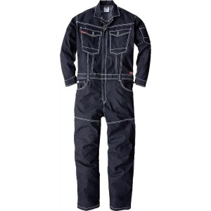 Dickies (ディッキーズ) ストレッチデニムツナギ インディゴ 4Lサイズ D-706　ワークウェア 作業着 作業服 つなぎ