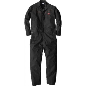 Dickies (ディッキーズ) ストレッチツイルツナギ ブラック SSサイズ D-726　ワークウェア 作業着 作業服 つなぎ オーバーオール