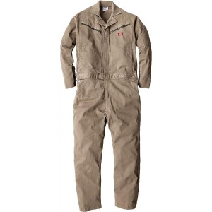 Dickies (ディッキーズ) ストレッチツイルツナギ タンカーキ Lサイズ D-726　ワークウェア 作業着 作業服 つなぎ オーバーオール