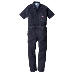 【在庫有・即納】Dickies ディッキーズ 半袖つなぎ LL D-752 ストレッチ インディゴ 作業服 作業着 メンズ レディース 男性 女性 男女兼