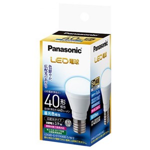 パナソニック LED電球 E17口金 電球40形相当 昼光色相当(3.9W) 広配光タイプ LDA4DGE17K40ESW2