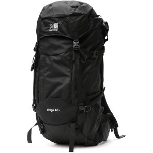 カリマー 登山用 リュックサック バックパック 中型 ridge 40+ Large ブラック karrimor アウトドア トレッキング 一泊 レインカバー付