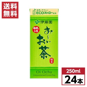 伊藤園 お〜いお茶 緑茶 紙パック 250ml×24本(1ケース)　日本茶飲料 国産茶葉100％ おーいお茶