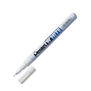 ぺんてる 油性ペン ホワイト 超極細 白インキ X100W-F